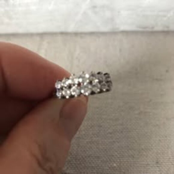 Vintage Sterling Silver Ring - Size 8 - Picture 1 of 6